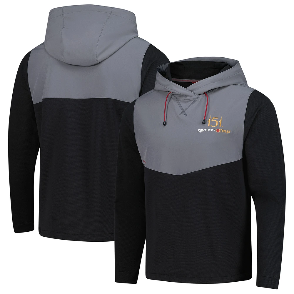 Men's Zero Restriction  Black Kentucky Derby Tyson Pullover Hoodie