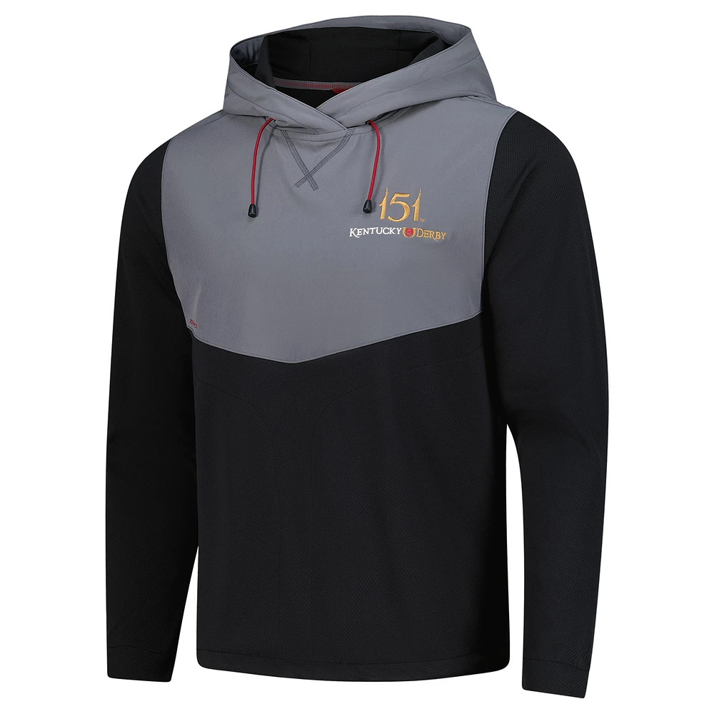 Men's Zero Restriction  Black Kentucky Derby Tyson Pullover Hoodie