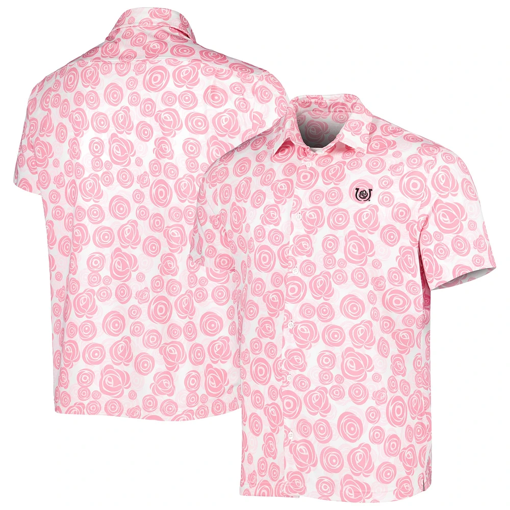 Men's Fanatics White Kentucky Derby Icon Roses EcoTec Button-Up Shirt