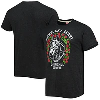 Men's Homage Charcoal Kentucky Derby Churchill Downs T-Shirt