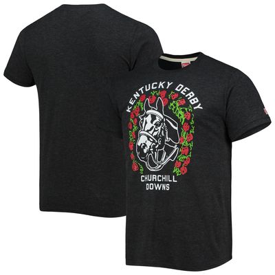 Men's Homage Charcoal Kentucky Derby Churchill Downs T-Shirt