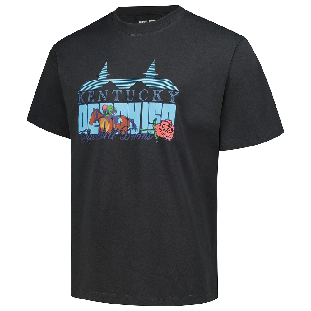 Homme + Femme Charcoal Kentucky Derby Twin Spires T-Shirt