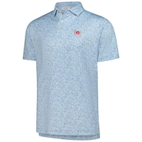 Men's Peter Millar Light Blue Kentucky Derby Performance Polo