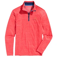 Men's Vineyard Vines Red Kentucky Derby 151 Sankaty Quarter-Zip Sweatshirt