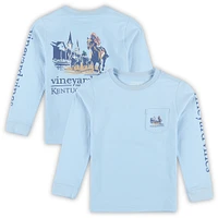 Preschool Vineyard Vines  Light Blue 151st Kentucky Derby Painted Race Long Sleeve T-Shirt