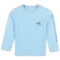 Preschool Vineyard Vines  Light Blue 151st Kentucky Derby Painted Race Long Sleeve T-Shirt