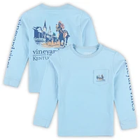 Preschool Vineyard Vines  Light Blue 151st Kentucky Derby Painted Race Long Sleeve T-Shirt