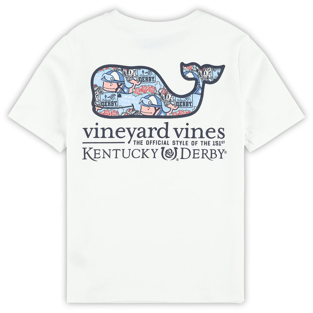 Preschool Vineyard Vines  White 151st Kentucky Derby Whale Sticker T-Shirt