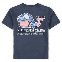 Toddler Vineyard Vines  Navy 151st Kentucky Derby Jockey Whale T-Shirt