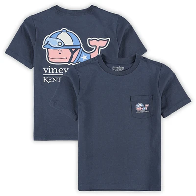 Toddler Vineyard Vines  Navy 151st Kentucky Derby Jockey Whale T-Shirt