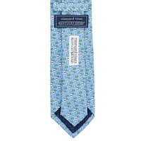 Cravate imprimée Vineyard Vines Kentucky Derby Mint Julep et fers à cheval