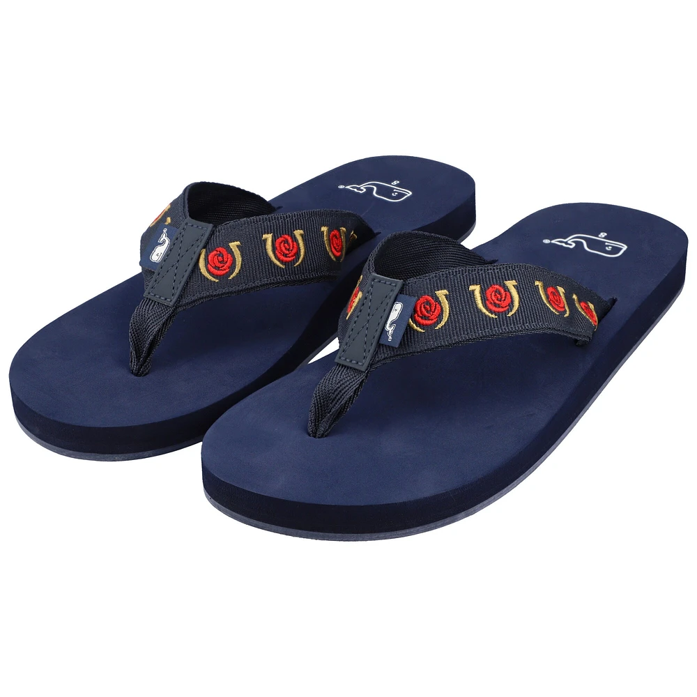 Vineyard Vines  Kentucky Derby Rose Flip Flops