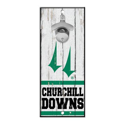 WinCraft Kentucky Derby 5'' x 12'' Churchill Downs Bottle Opener Wood Sign