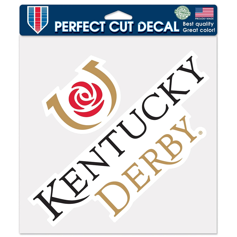 Décalque de coupe parfaite WinCraft Kentucky Derby 8 "x 8"