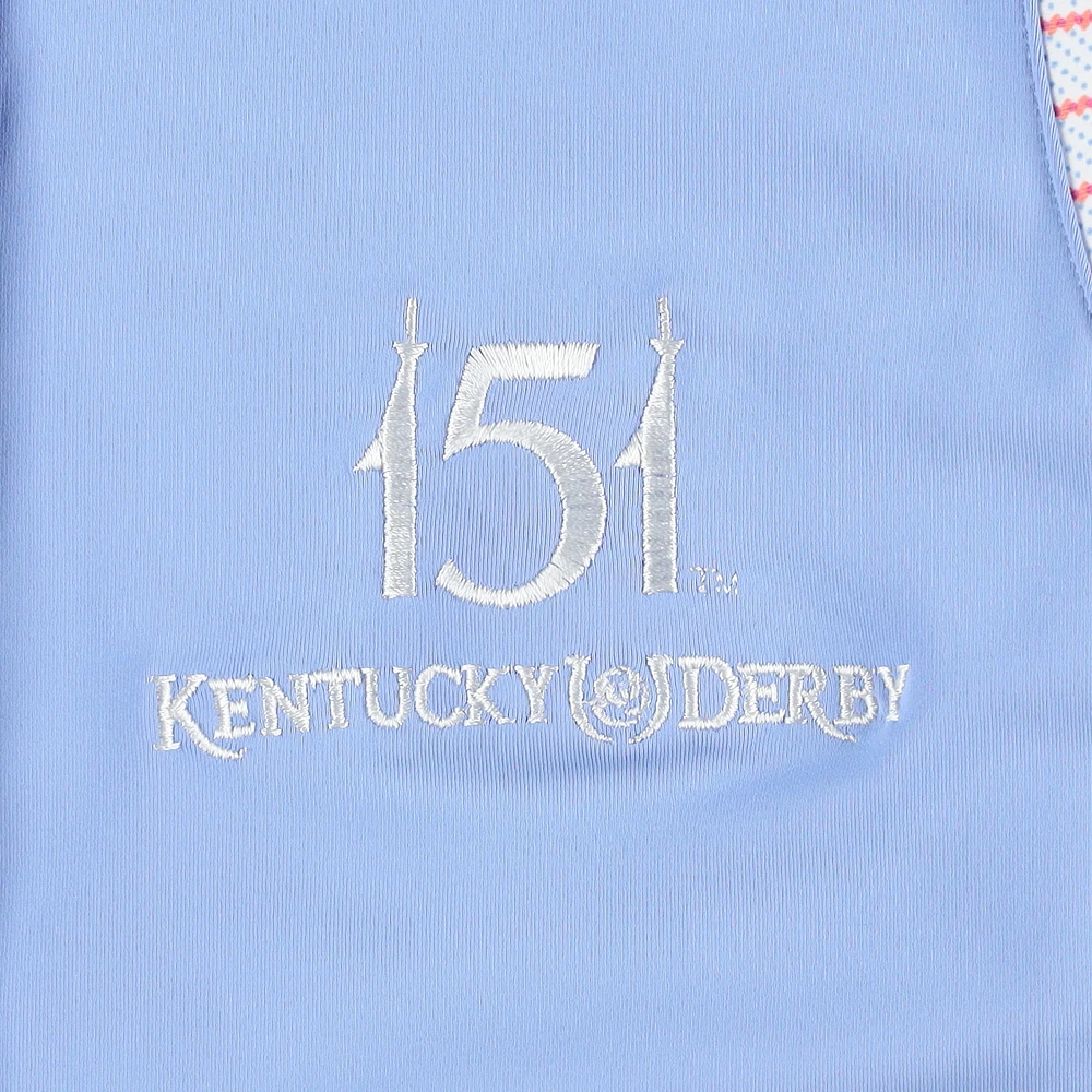 Women's Fairway & Greene  Light Blue 151st Kentucky Derby Kendall Sleeveless Polo