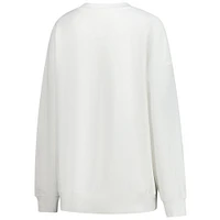 Women's Gameday Social  White Kentucky Derby Chenille Oversized Pullover Sweatshirt