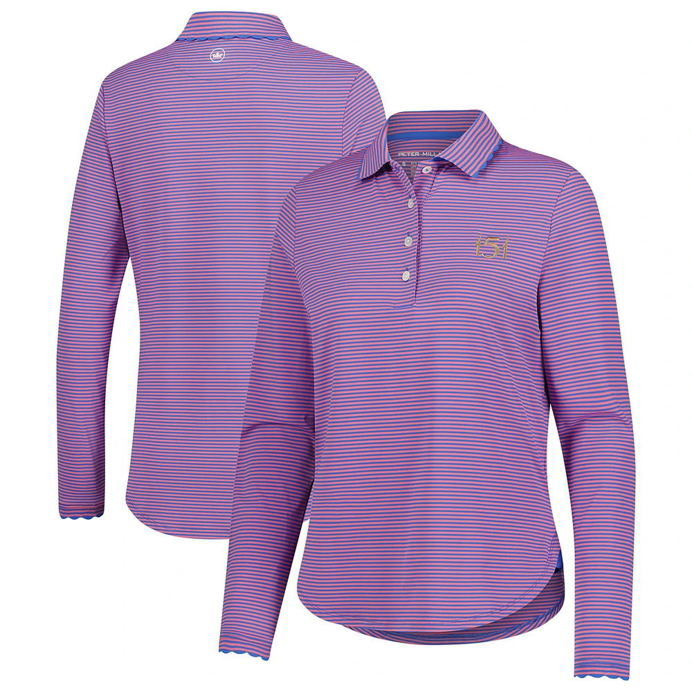 Polo à manches longues en jersey rayures Vista Opal pour femme Peter Millar 151st Kentucky Derby V110136 Kentuc POLLADYLS LF24EK71B-151 KD