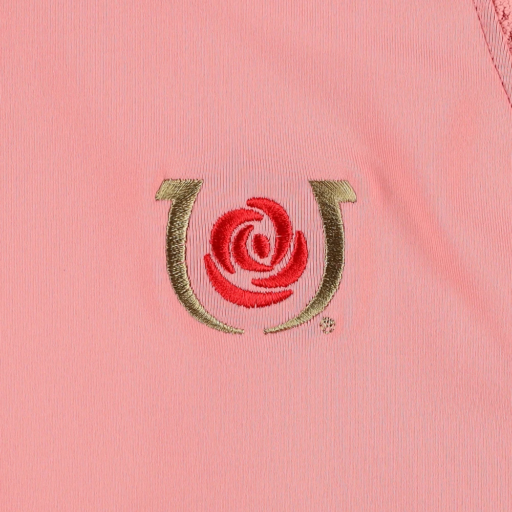 Women's Peter Millar  Pink Kentucky Derby Opal Sleeveless Polo