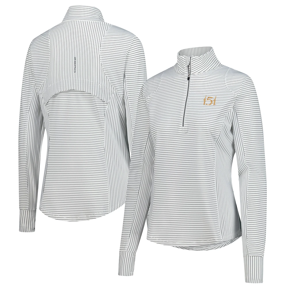 Women's Zero Restriction  White 151st Kentucky Derby Renae Quarter-Zip Pullover