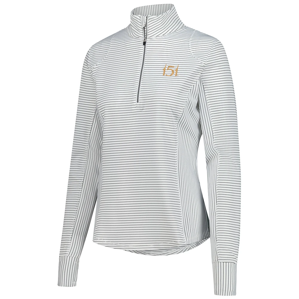 Women's Zero Restriction  White 151st Kentucky Derby Renae Quarter-Zip Pullover