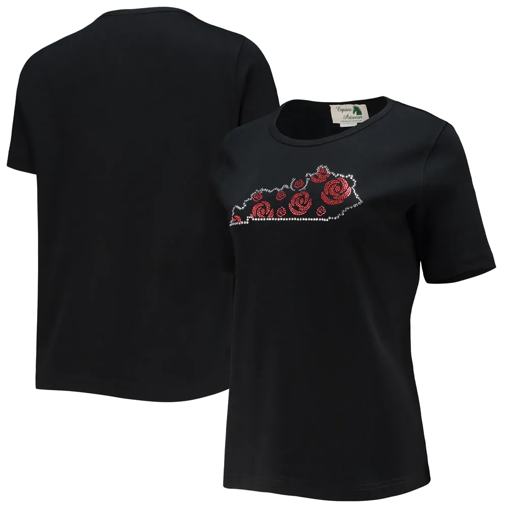 Pro Standard Women's Navy Atlanta Braves Roses T-shirt