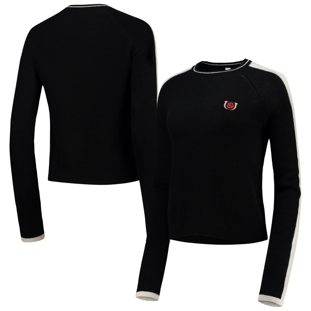 Women's Lusso Black Kentucky Derby Bella Pullover Sweater