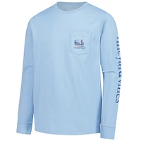 Youth Vineyard Vines  Blue 151st Kentucky Derby Painted Race Long Sleeve T-Shirt