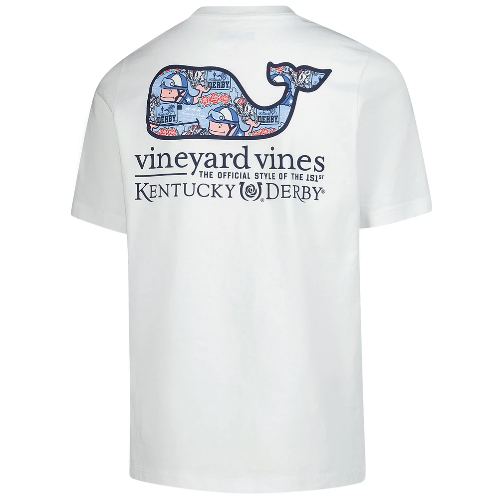 T-shirt autocollant baleine du 151e Kentucky Derby pour jeunes Vineyard Vines White