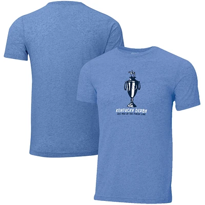 T-shirt triple mélange bleu pour jeunes Ahead Kentucky Derby 150 Finish Line