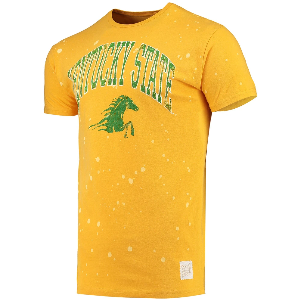 T-shirt Original Rétro Marques Kentucky State Thorobreds Bleach Splatter