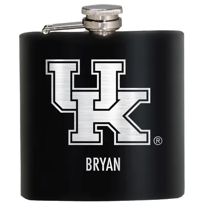 Kentucky Wildcats 6oz. Personalized Stealth Hip Flask - Black