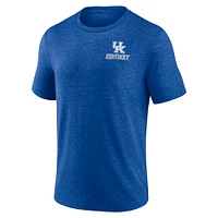 Fanatics Heather Royal Kentucky Wildcats Ideal Faded Tri-Blend T-Shirt