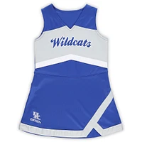 Girls Preschool Royal/Gray Kentucky Wildcats Two-Piece Cheer Captain Jumper Dress & Bloomers Set