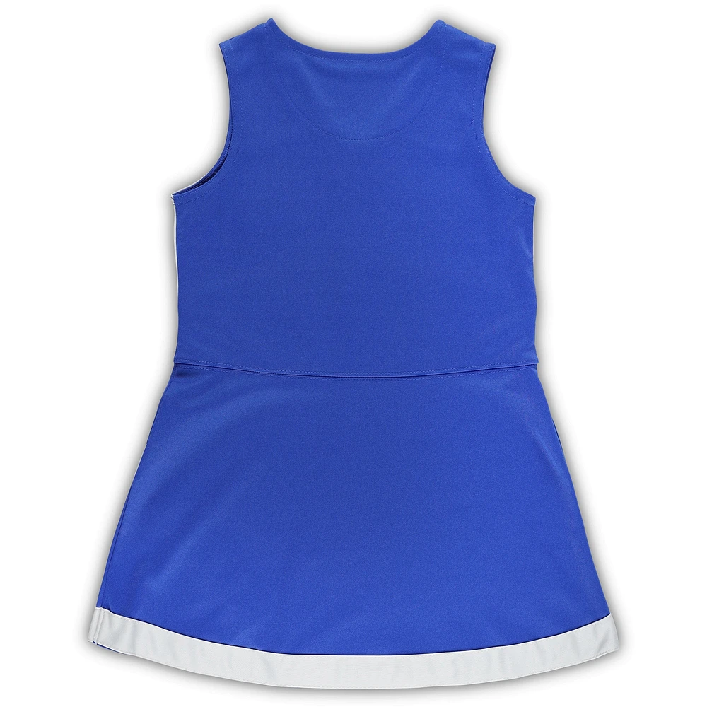 Girls Preschool Royal/Gray Kentucky Wildcats Two-Piece Cheer Captain Jumper Dress & Bloomers Set