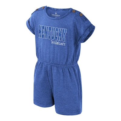 Girls Toddler Colosseum  Heather Royal Kentucky Wildcats Cinder Romper