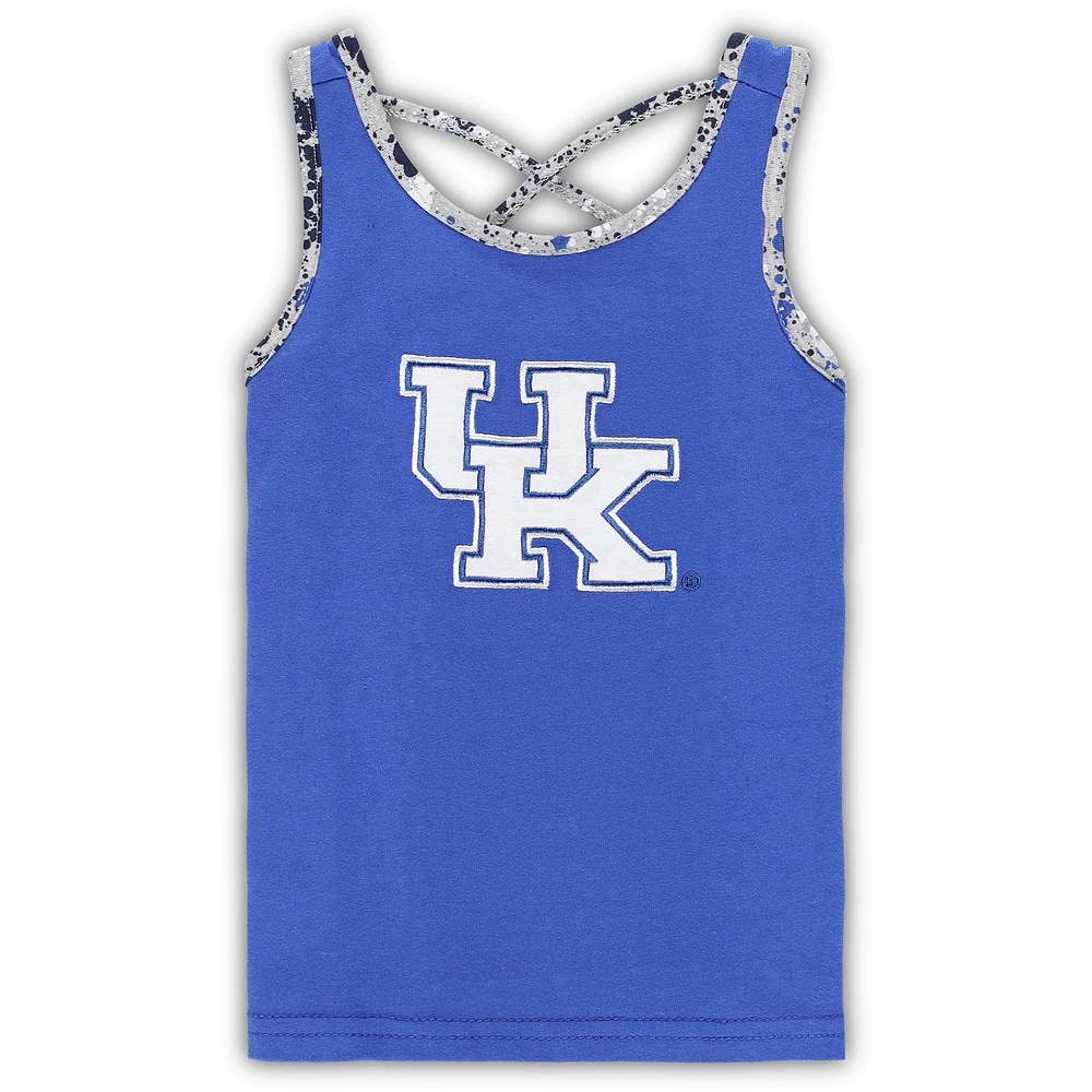 Girls Toddler Colosseum Royal/Gray Kentucky Wildcats Sweet Pea Tank Top and Skort Set