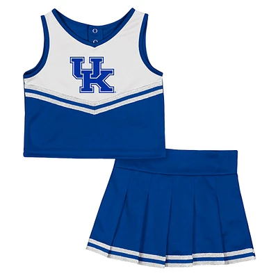 Ensemble haut et jupe de cheerleading pour filles Colosseum Royal Kentucky Wildcats Time For Recess