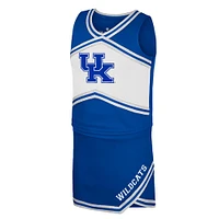 Girls Youth Colosseum Royal Kentucky Wildcats Cheerleader Top & Skirt Set