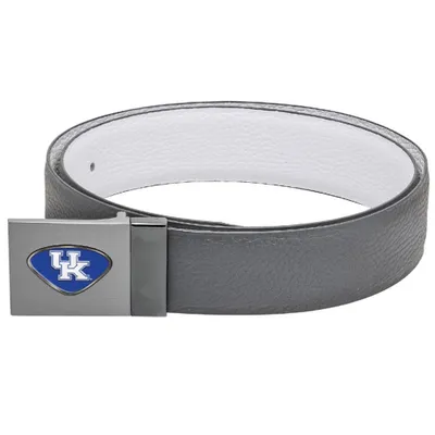 Kentucky Wildcats Reversible Leather Belt - Gray