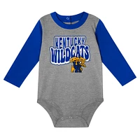 Infant Royal Kentucky Wildcats Double Up Long Sleeve Bodysuit & Pant Set