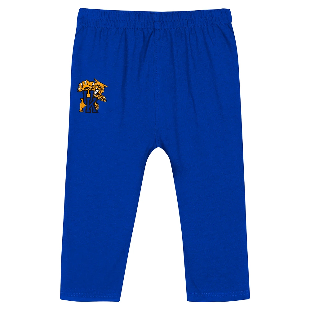 Infant Royal Kentucky Wildcats Double Up Long Sleeve Bodysuit & Pant Set