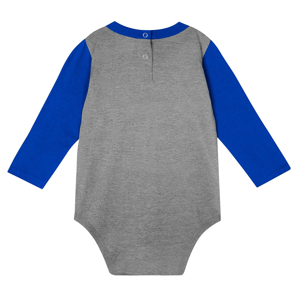 Infant Royal Kentucky Wildcats Double Up Long Sleeve Bodysuit & Pant Set