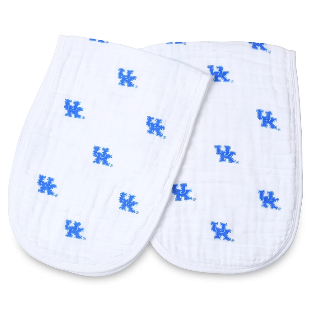 Lot de 2 linges pour rots en mousseline Kentucky Wildcats pour bébé