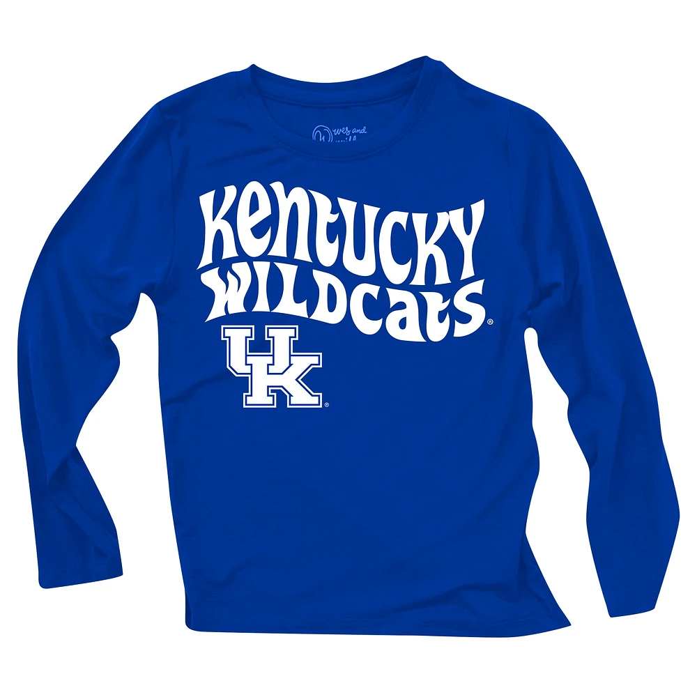 Infant Wes & Willy  Kentucky Wildcats Long Sleeve Top and Striped Leggings Set