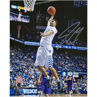 Jamal Murray Kentucky Wildcats Autographed 8" x 10" Dunk in White Jersey Photograph