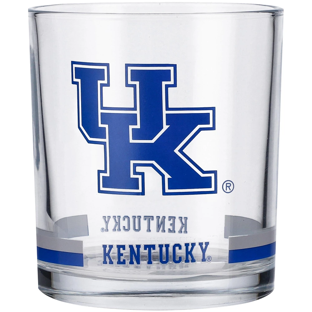 Kentucky Wildcats 10oz. Banded Rocks Glass