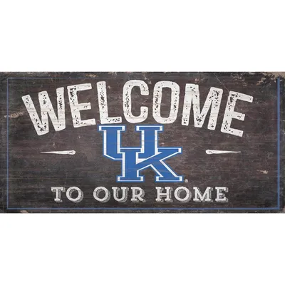 Kentucky Wildcats 11'' x 19'' Welcome To Our Home Sign