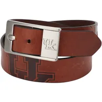 Ceinture en cuir Brandish des Wildcats du Kentucky - Marron