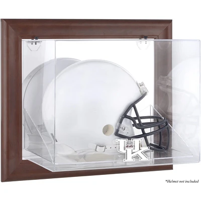 Kentucky Wildcats Brown Framed Wall-Mountable Helmet Display Case