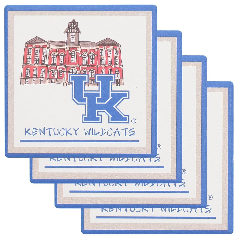 Ensemble de quatre sous-verres Kentucky Wildcats